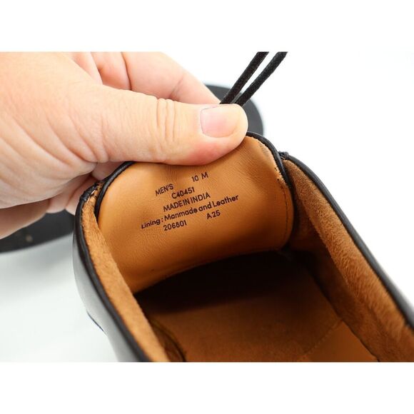 Cole Haan Men's Bedford Derby Plain Toe Shoes Mens 10 M Black Leather Lace Up - Picture 10 of 12